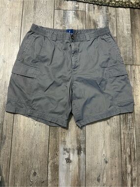 Lanesboro Men's Gray Cargo Shorts - Classic Everyday Utility 💯 cotton